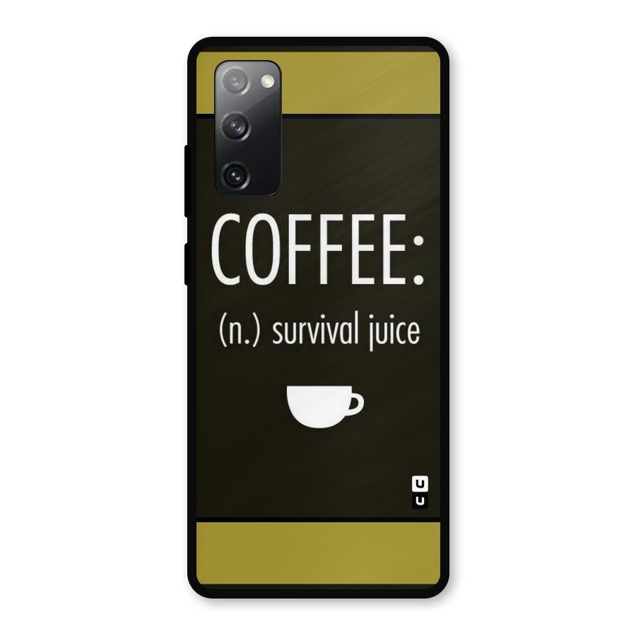 Survival Juice Metal Back Case for Galaxy S20 FE 5G