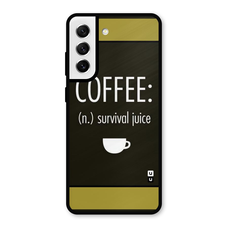 Survival Juice Metal Back Case for Galaxy S21 FE 5G