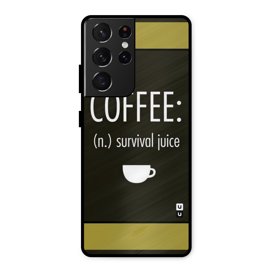 Survival Juice Metal Back Case for Galaxy S21 Ultra 5G