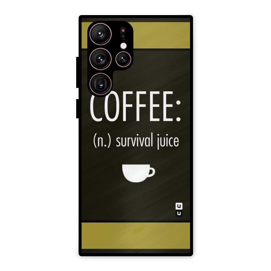 Survival Juice Metal Back Case for Galaxy S22 Ultra 5G