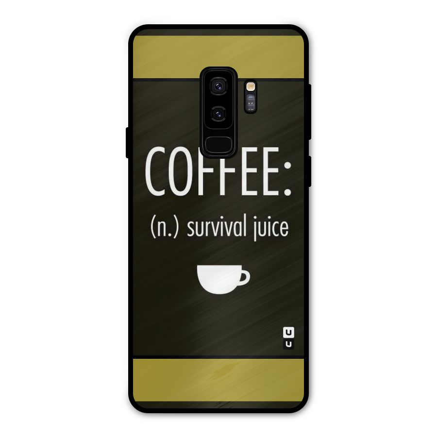 Survival Juice Metal Back Case for Galaxy S9 Plus