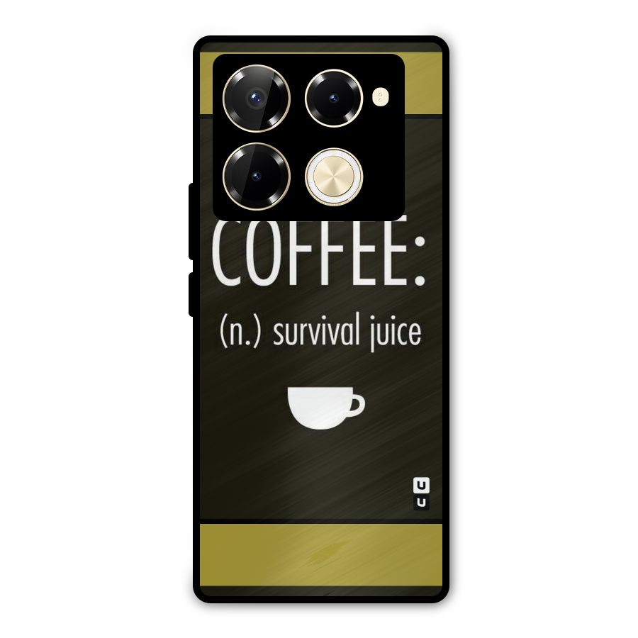Survival Juice Metal Back Case for Infinix Note 40 Pro Plus