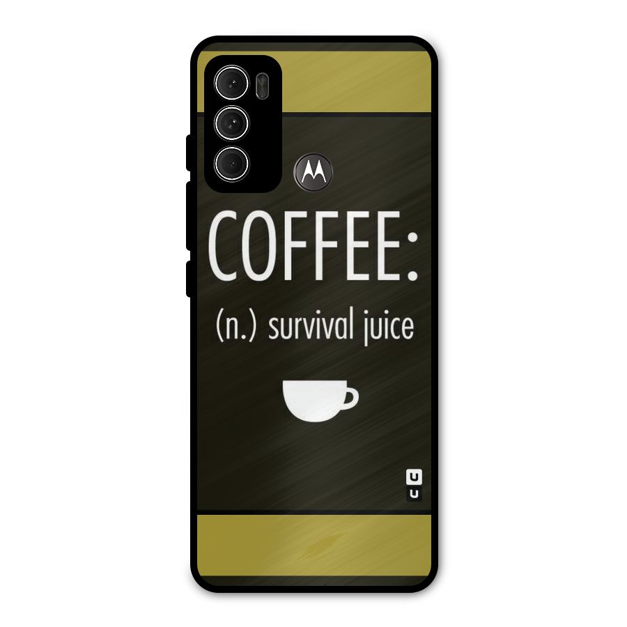 Survival Juice Metal Back Case for Moto G60