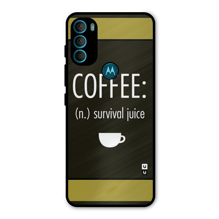 Survival Juice Metal Back Case for Moto G71 5G