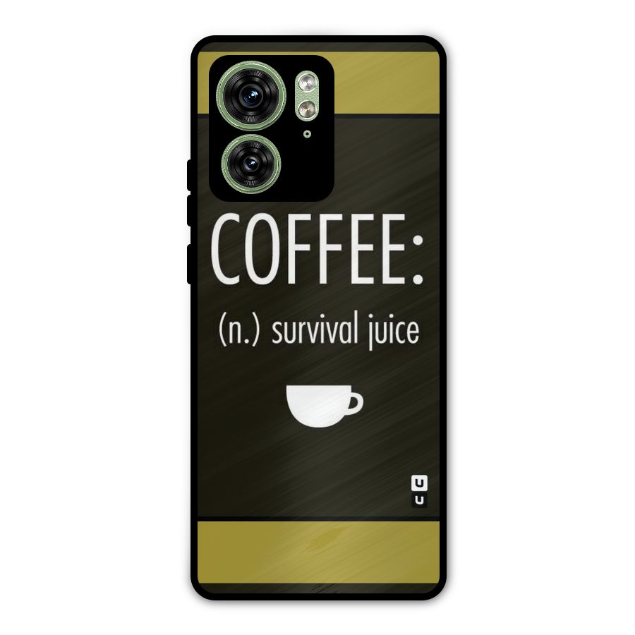 Survival Juice Metal Back Case for Motorola Edge 40 5G