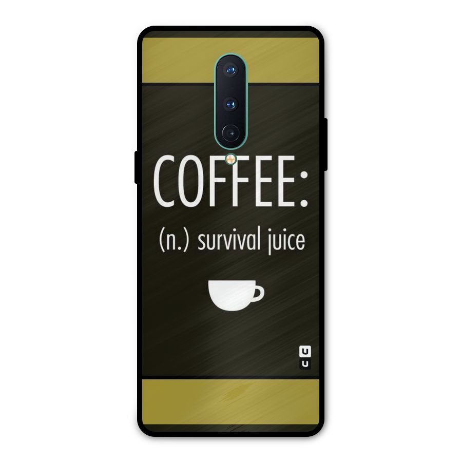 Survival Juice Metal Back Case for OnePlus 8