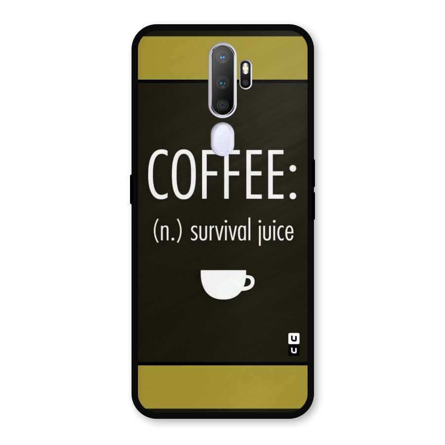 Survival Juice Metal Back Case for Oppo A5 (2020)