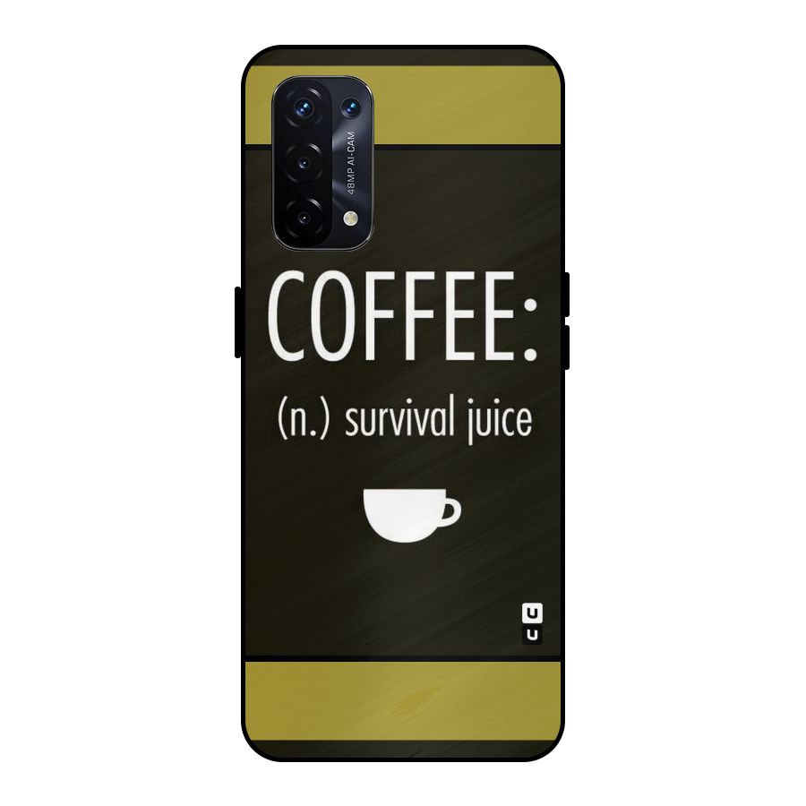 Survival Juice Metal Back Case for Oppo A74 5G