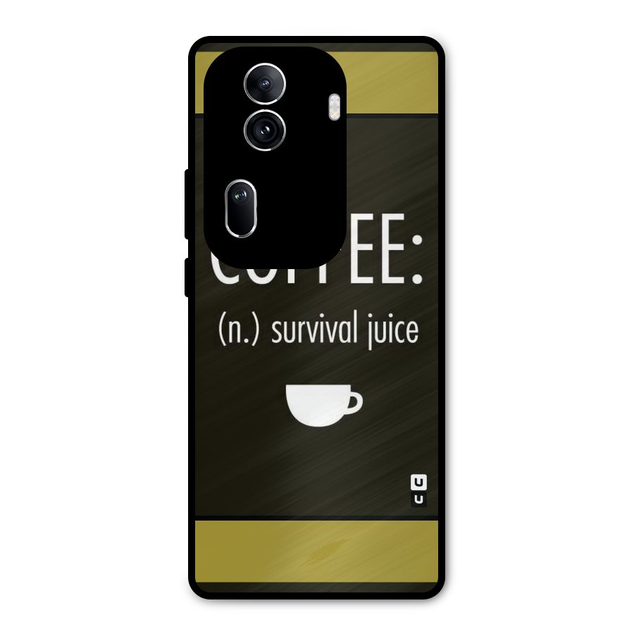 Survival Juice Metal Back Case for Oppo Reno11 Pro 5G