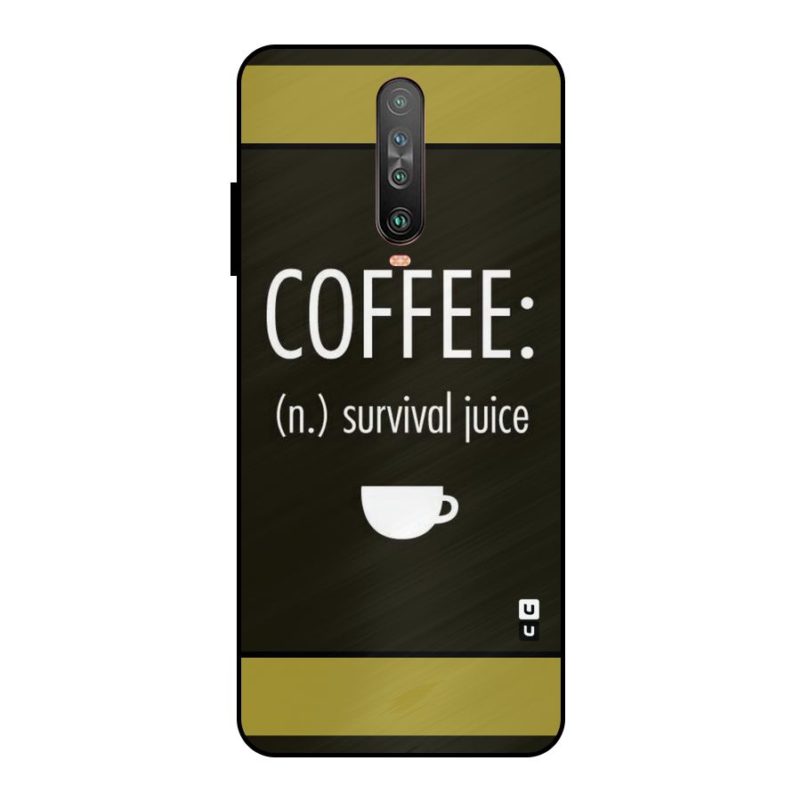 Survival Juice Metal Back Case for Poco X2