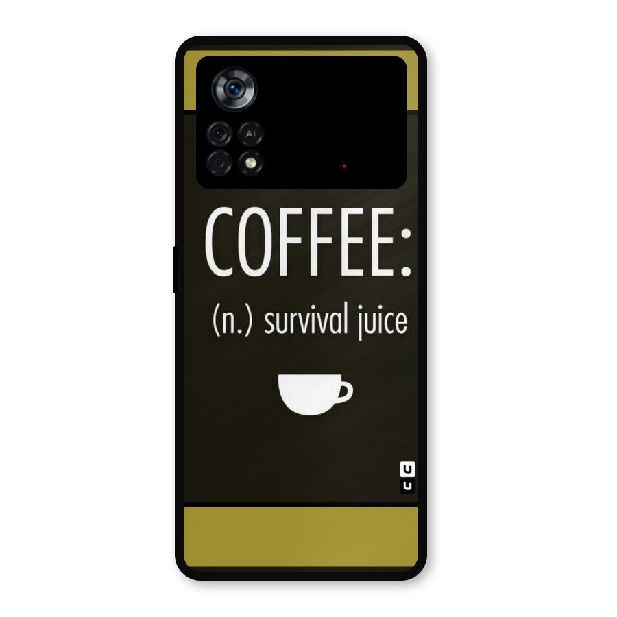 Survival Juice Metal Back Case for Poco X4 Pro 5G