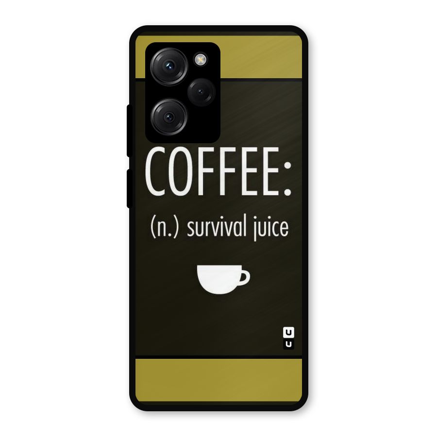 Survival Juice Metal Back Case for Poco X5 Pro