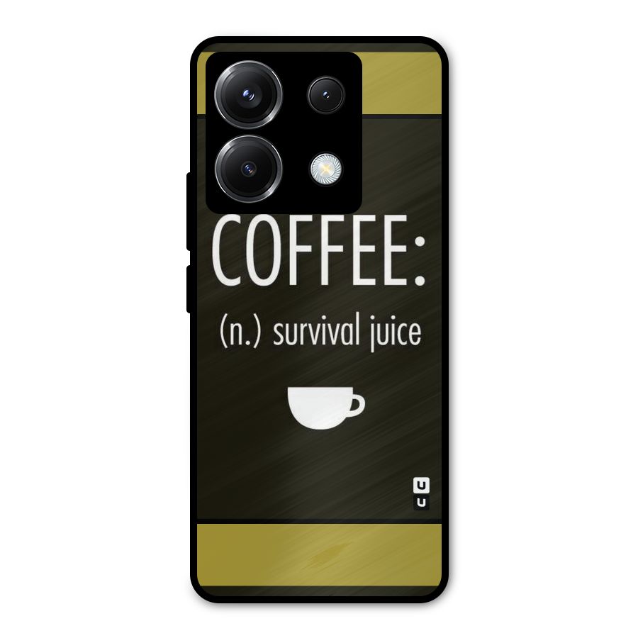Survival Juice Metal Back Case for Poco X6