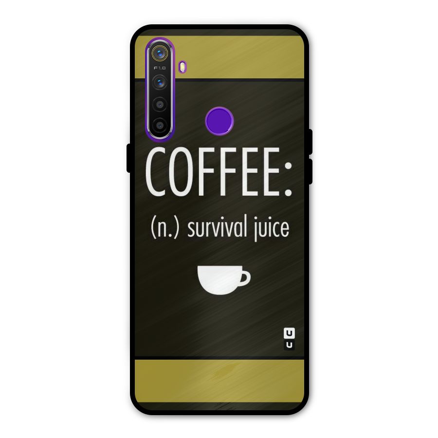 Survival Juice Metal Back Case for Realme 5