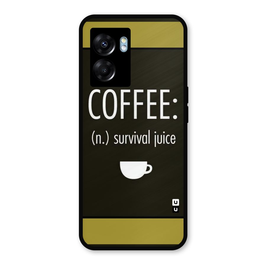 Survival Juice Metal Back Case for Realme Narzo 50 5G