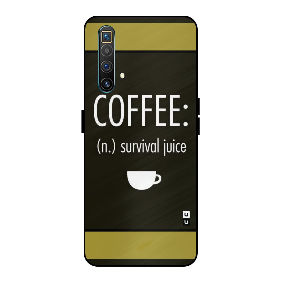 Survival Juice Metal Back Case for Realme X3 SuperZoom
