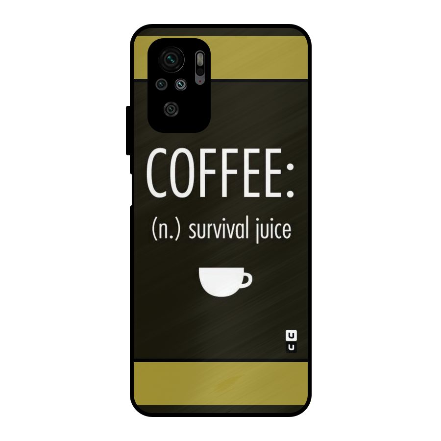 Survival Juice Metal Back Case for Redmi Note 10S