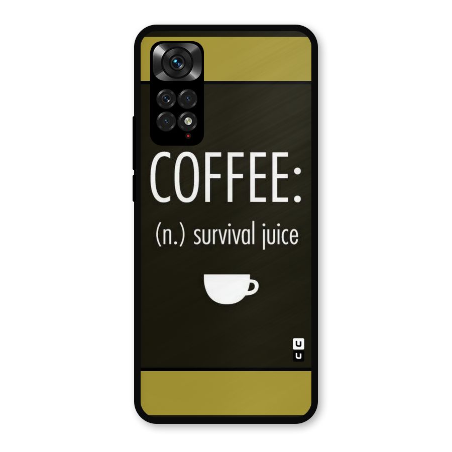 Survival Juice Metal Back Case for Redmi Note 11