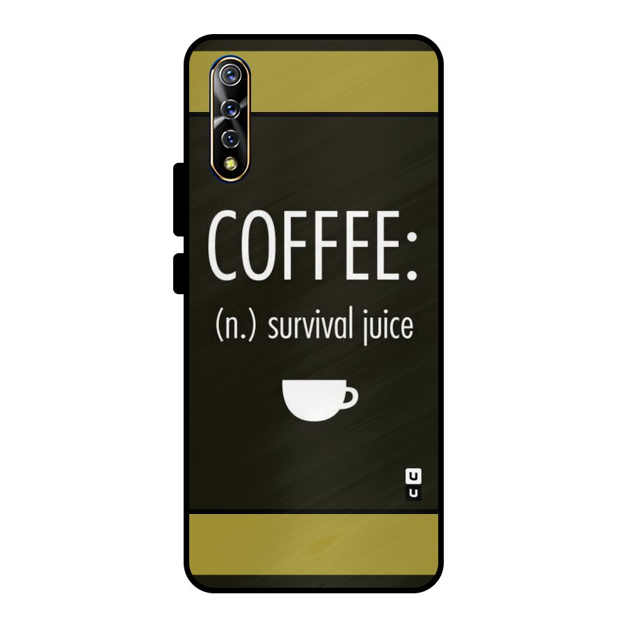 Survival Juice Metal Back Case for Vivo S1