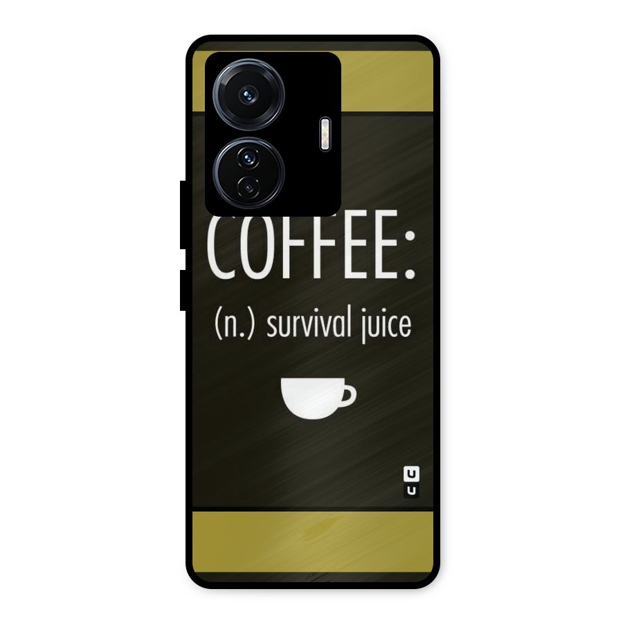 Survival Juice Metal Back Case for Vivo T1 Pro