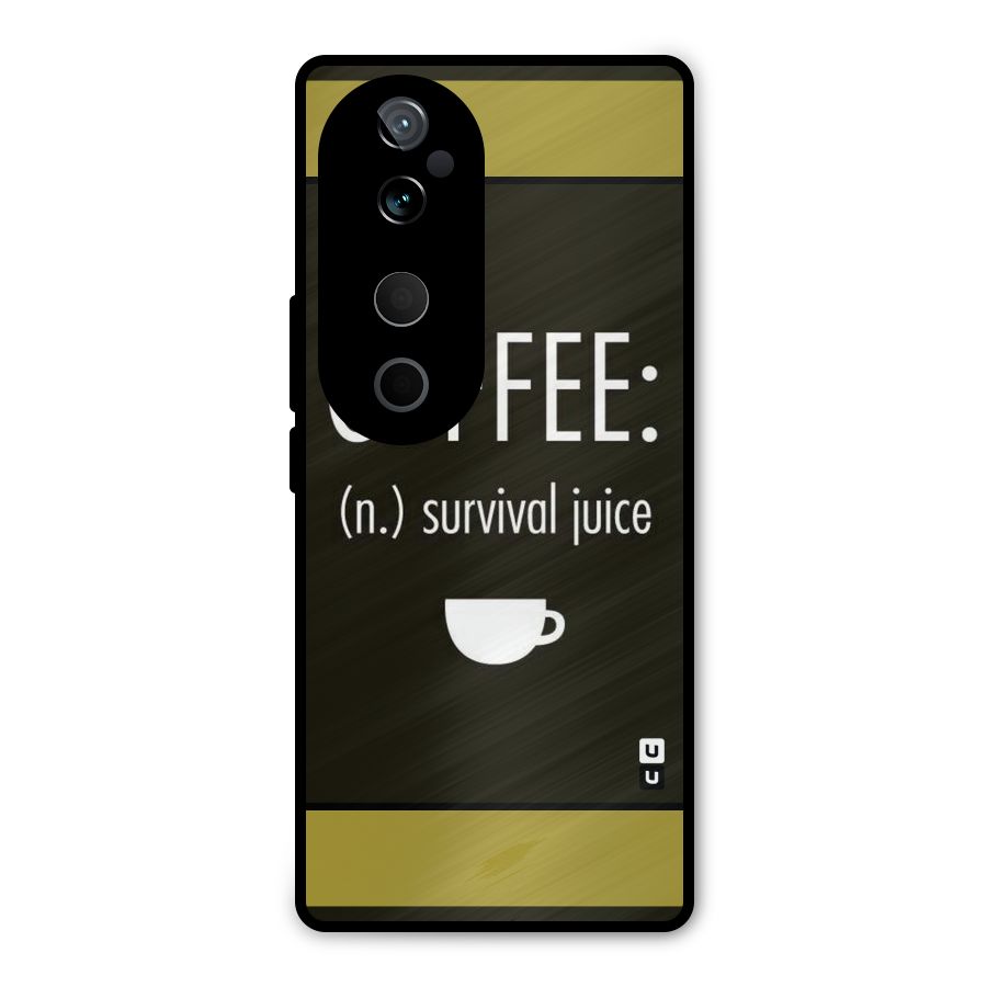 Survival Juice Metal Back Case for Vivo T3 Ultra