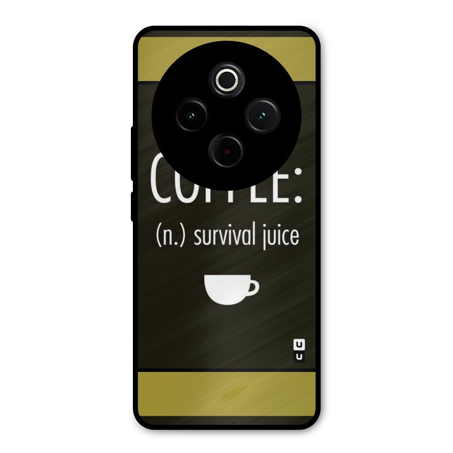 Survival Juice Metal Back Case for Vivo T4