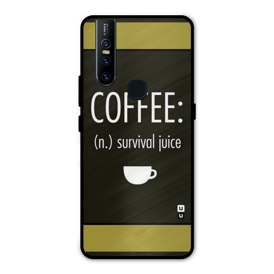 Survival Juice Metal Back Case for Vivo V15