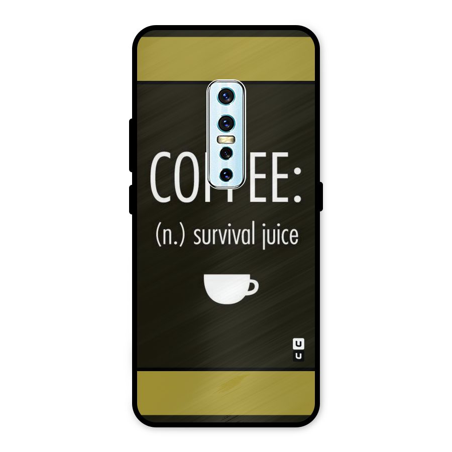 Survival Juice Metal Back Case for Vivo V17 Pro
