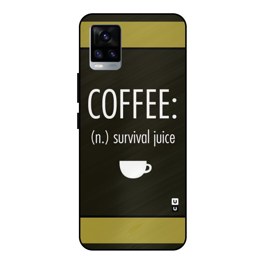Survival Juice Metal Back Case for Vivo V20