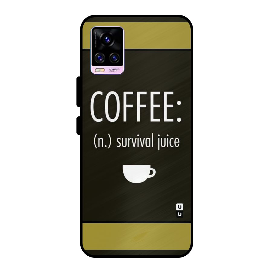 Survival Juice Metal Back Case for Vivo V20 Pro