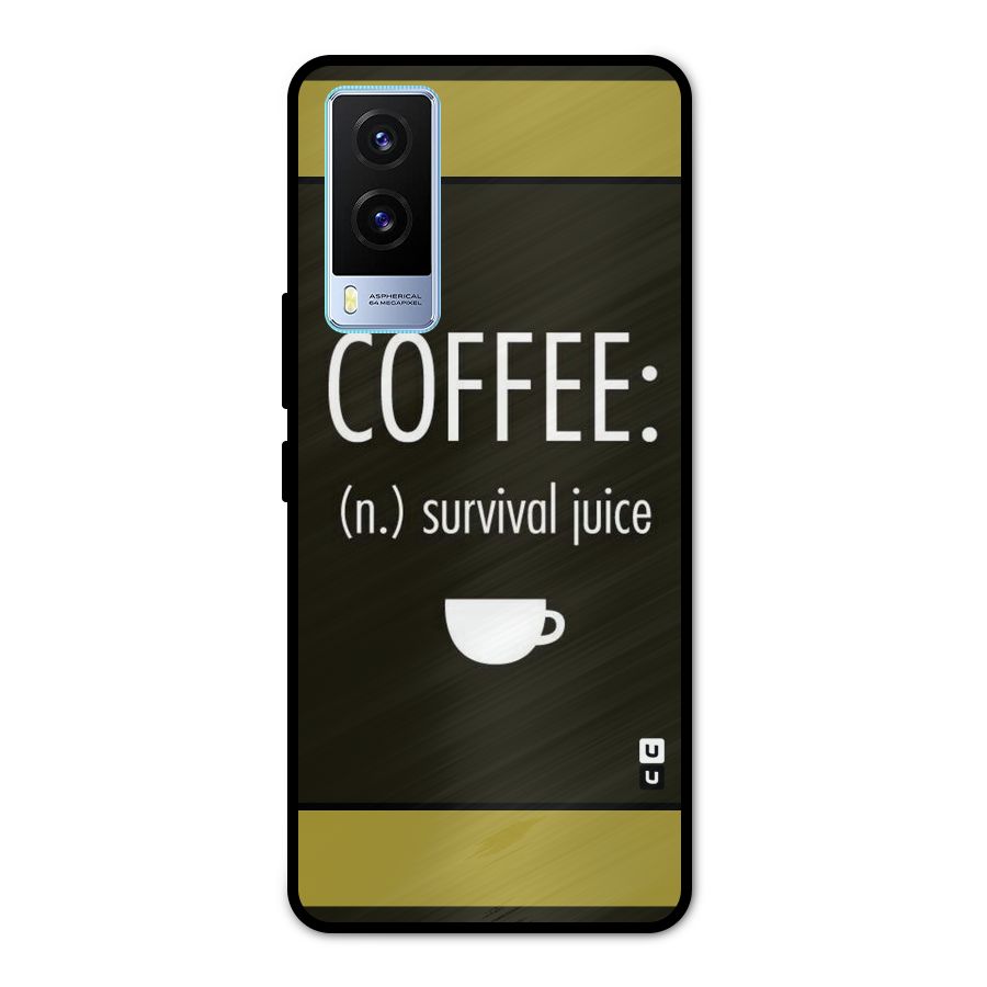 Survival Juice Metal Back Case for Vivo V21e 5G