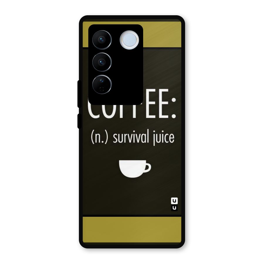 Survival Juice Metal Back Case for Vivo V27