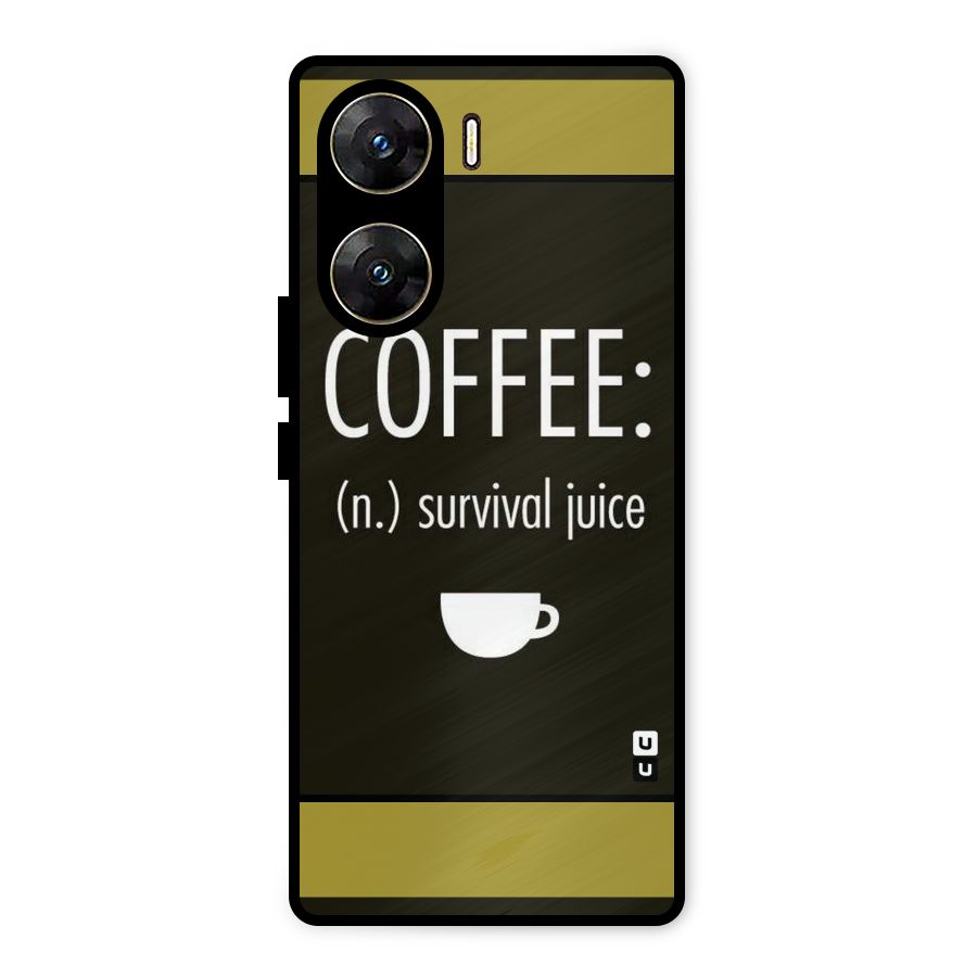 Survival Juice Metal Back Case for Vivo V29e