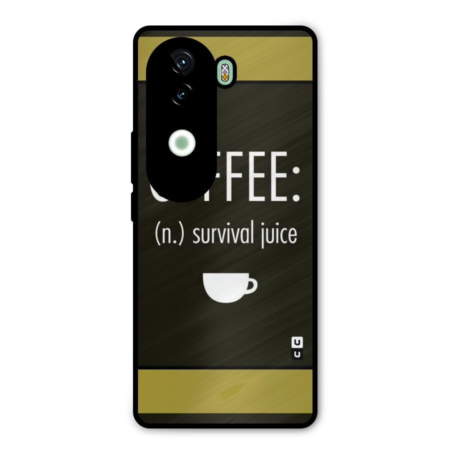 Survival Juice Metal Back Case for Vivo V40e