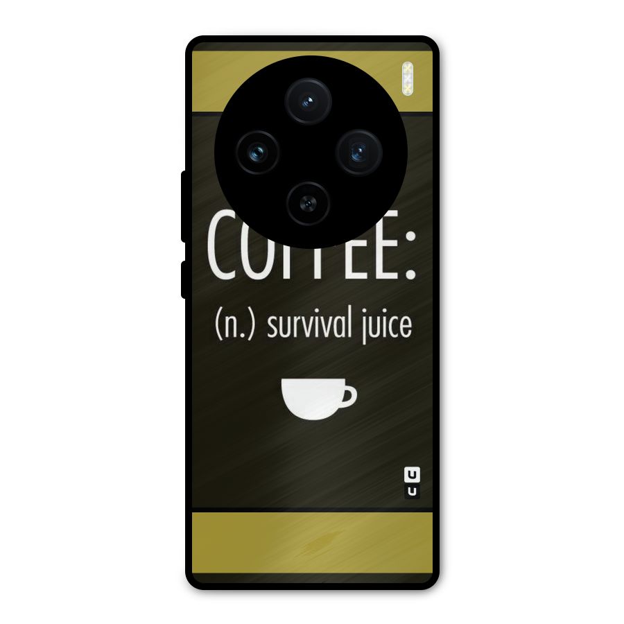 Survival Juice Metal Back Case for Vivo X100
