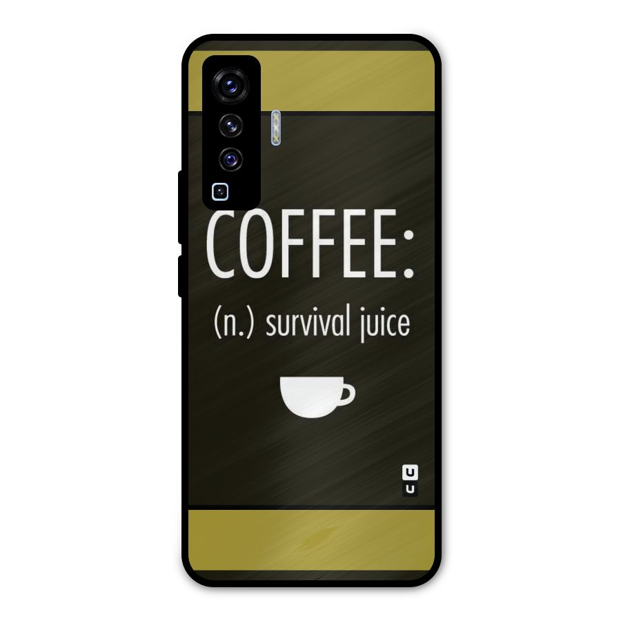 Survival Juice Metal Back Case for Vivo X50