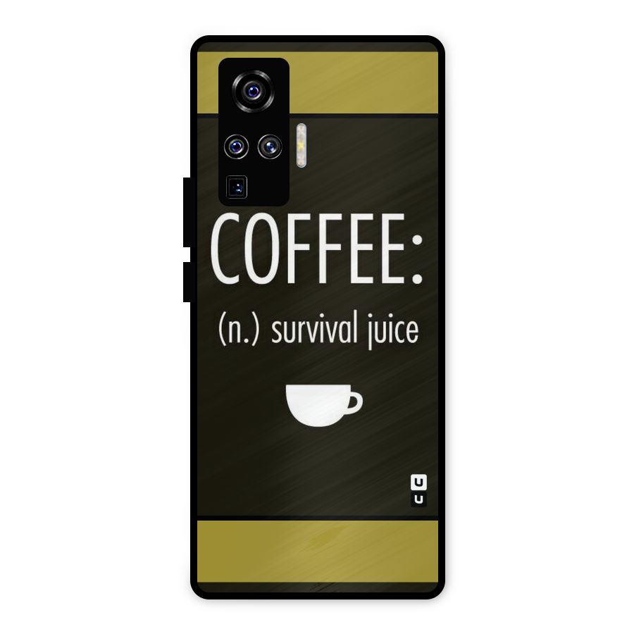 Survival Juice Metal Back Case for Vivo X50 Pro