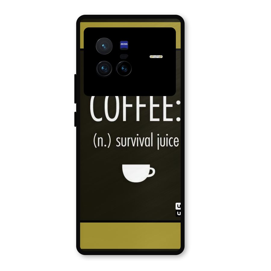 Survival Juice Metal Back Case for Vivo X80