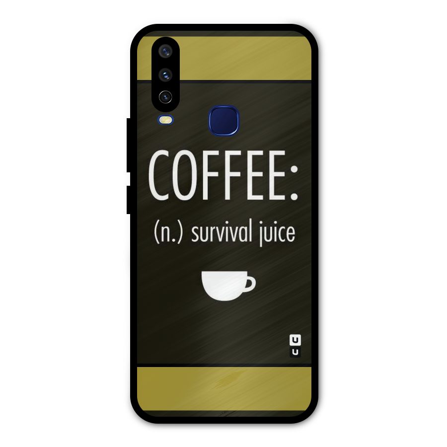 Survival Juice Metal Back Case for Vivo Y12