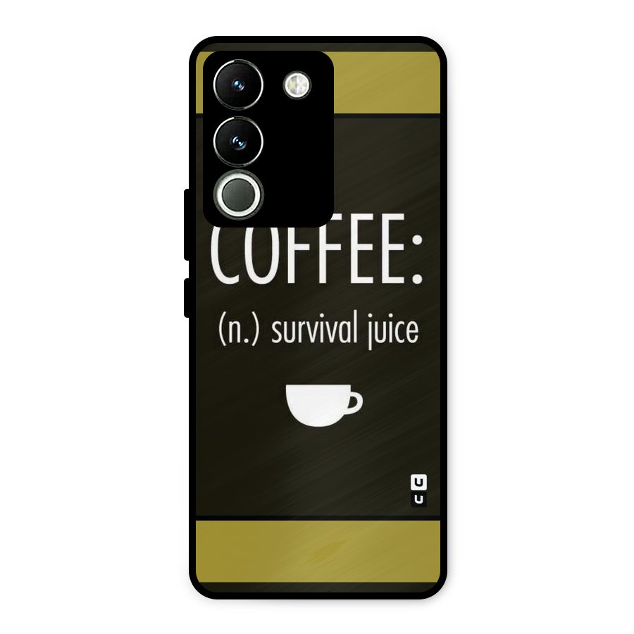 Survival Juice Metal Back Case for Vivo Y200