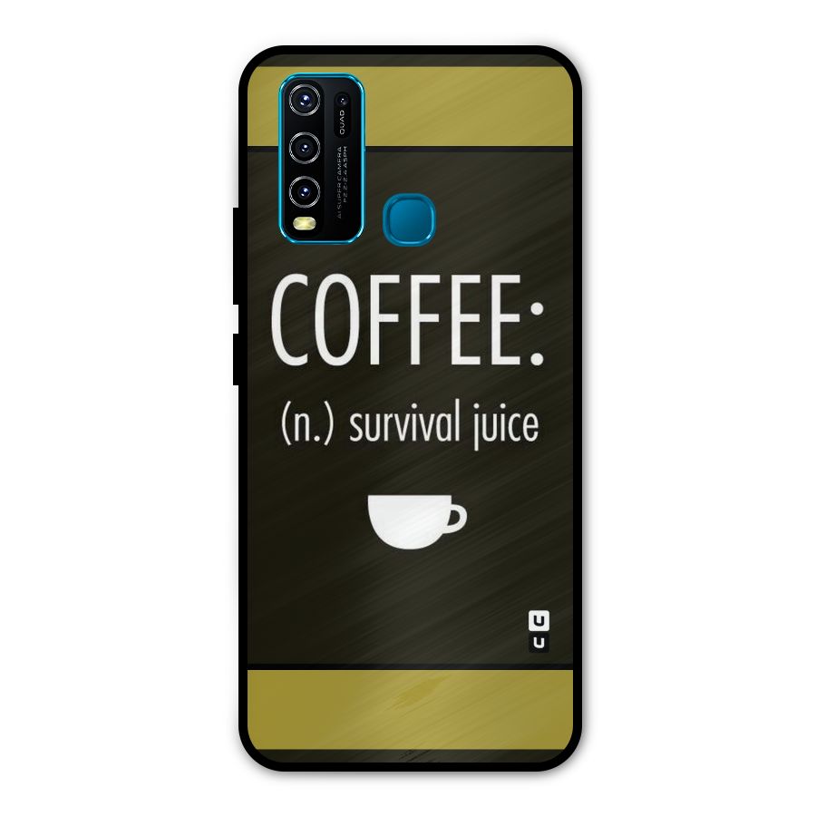 Survival Juice Metal Back Case for Vivo Y30