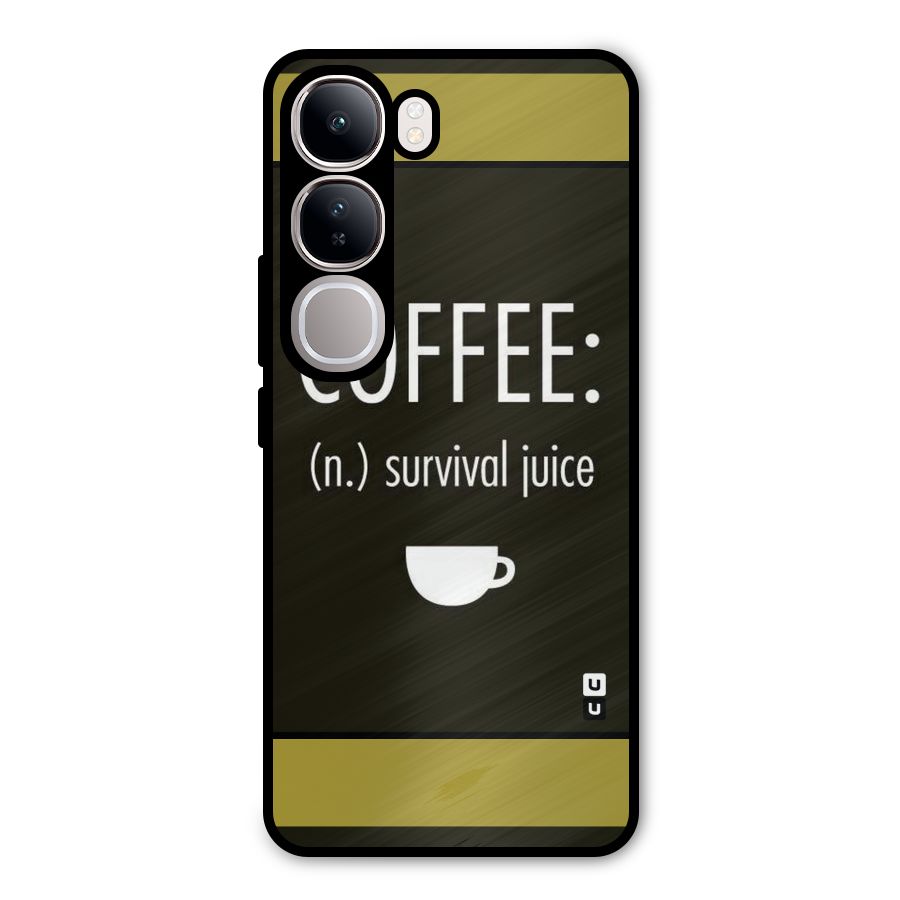 Survival Juice Metal Back Case for Vivo Y300
