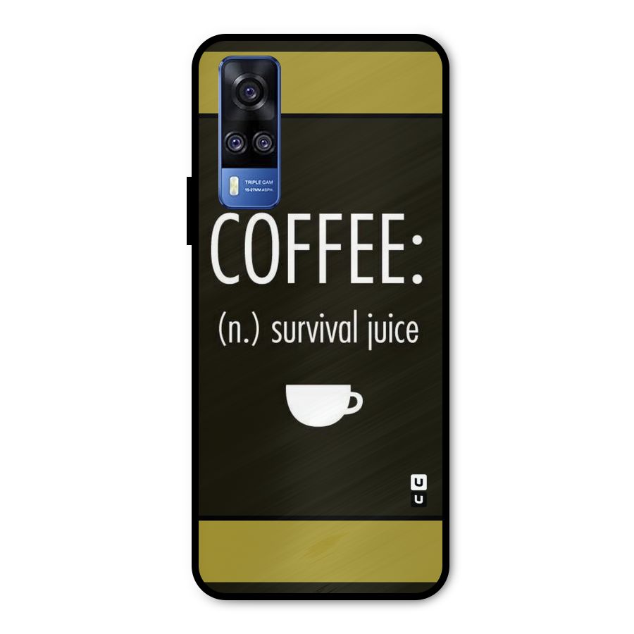 Survival Juice Metal Back Case for Vivo Y31