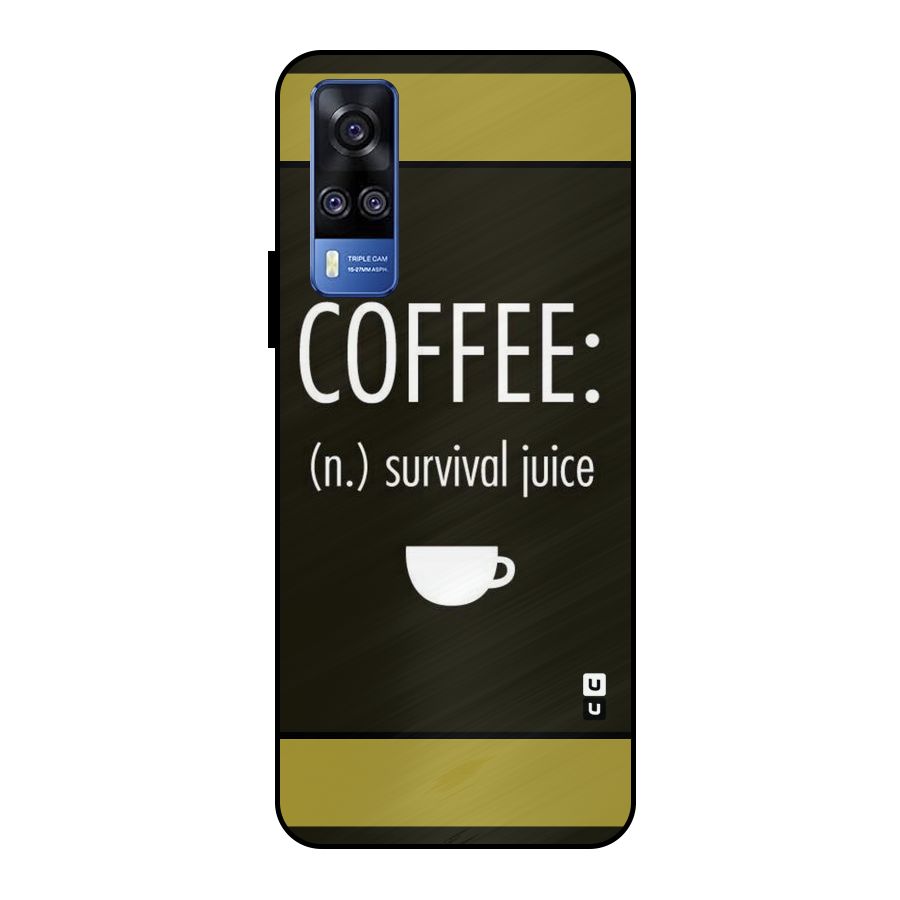 Survival Juice Metal Back Case for Vivo Y51