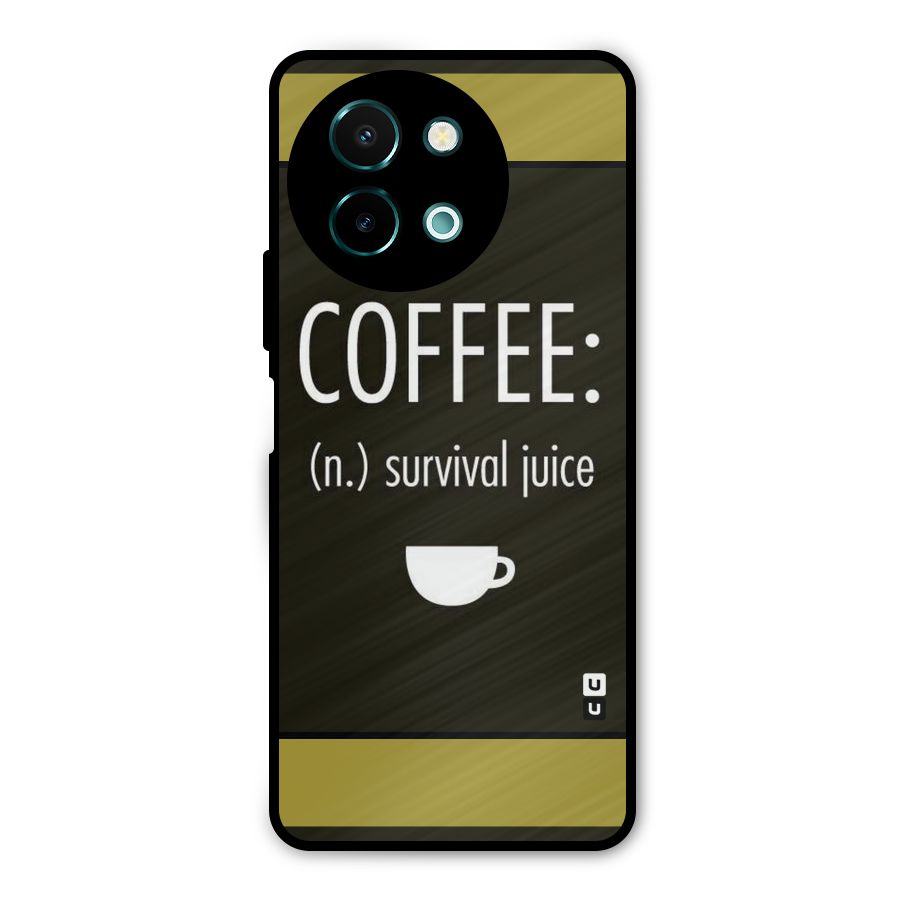 Survival Juice Metal Back Case for Vivo Y58