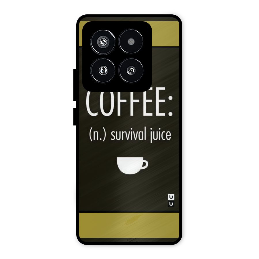Survival Juice Metal Back Case for Xiaomi 14 Pro