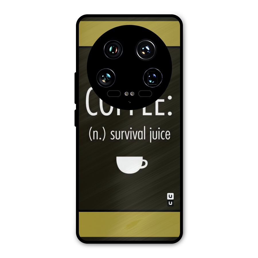Survival Juice Metal Back Case for Xiaomi 14 Ultra