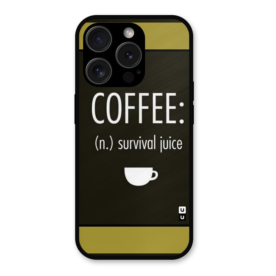 Survival Juice Metal Back Case for iPhone 15 Pro