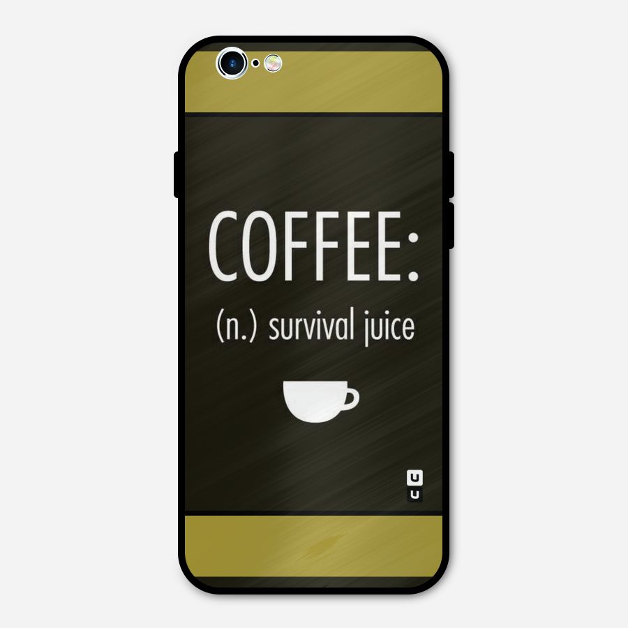 Survival Juice Metal Back Case for iPhone 6 6s