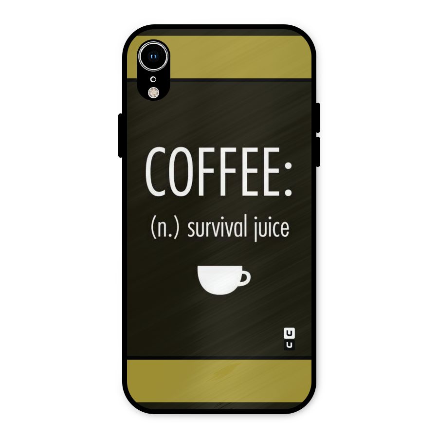 Survival Juice Metal Back Case for iPhone XR